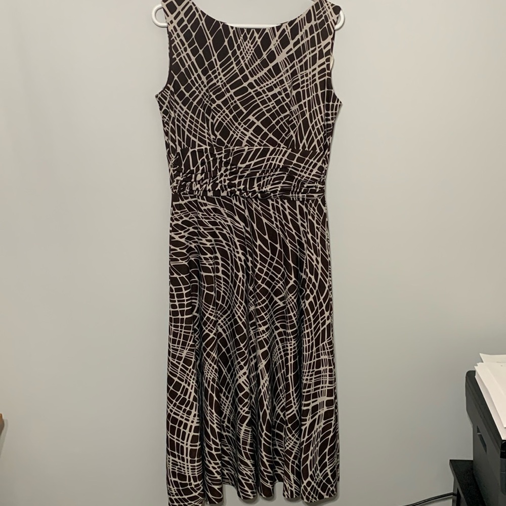 Brown and Cream Dress